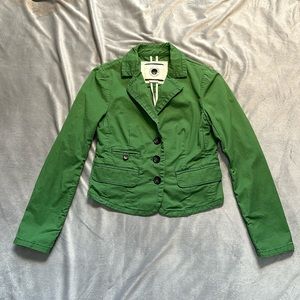 Anthropologie Daughters of the Liberation Green Jacket, size 4